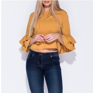 Belinda Bell Sleeve Round Neck Top